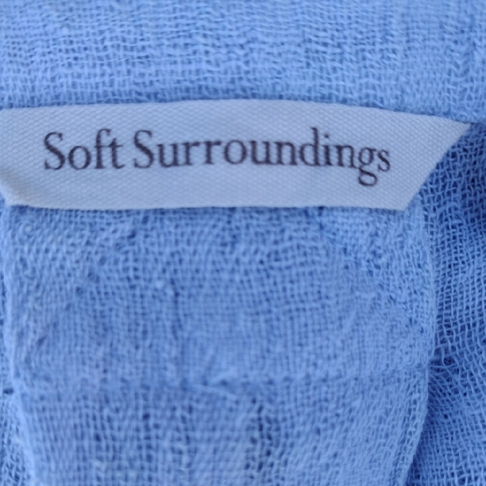 Soft Surroundings Light Blue Blouse - image 7
